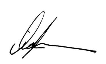 Signature from Chancellor Diana Z. Rodriguez
