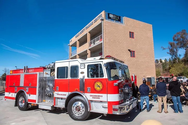 Crafton Hills College Public Safety Training Center features two specialized fire training structures