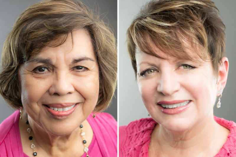 Trustees Gloria Macias Harrison and Dr. Anne Viricel